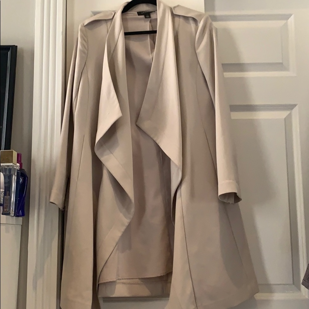 Light tan trench coat